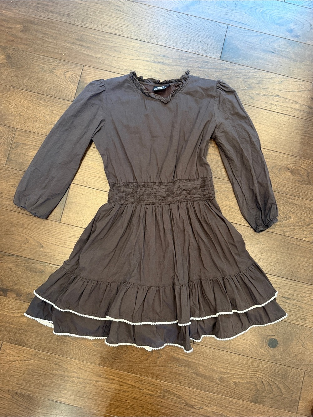Madison Matthews Perrin Mini Dress in Brown Size Small - C11-642